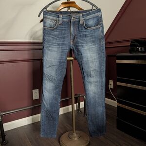 Nudie Jeans Made In Italy Organic Cotton Blue Skinny Jeans 30
